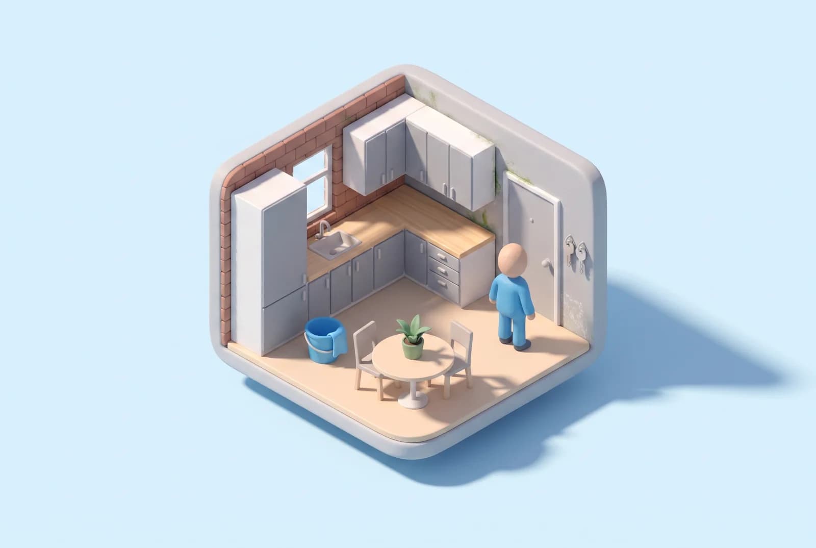 Illustration, service Appartement.