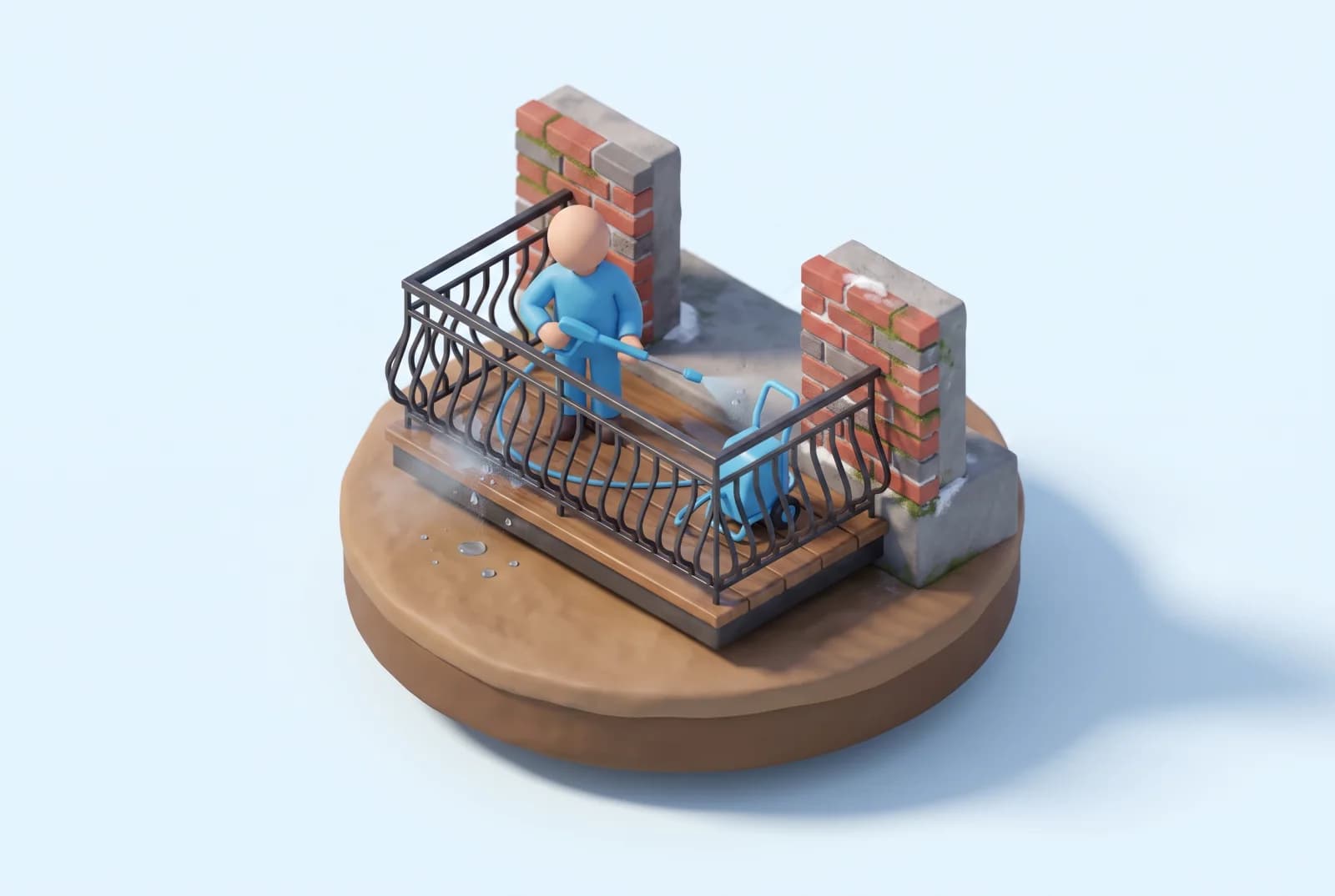 Illustration, service Balcon.