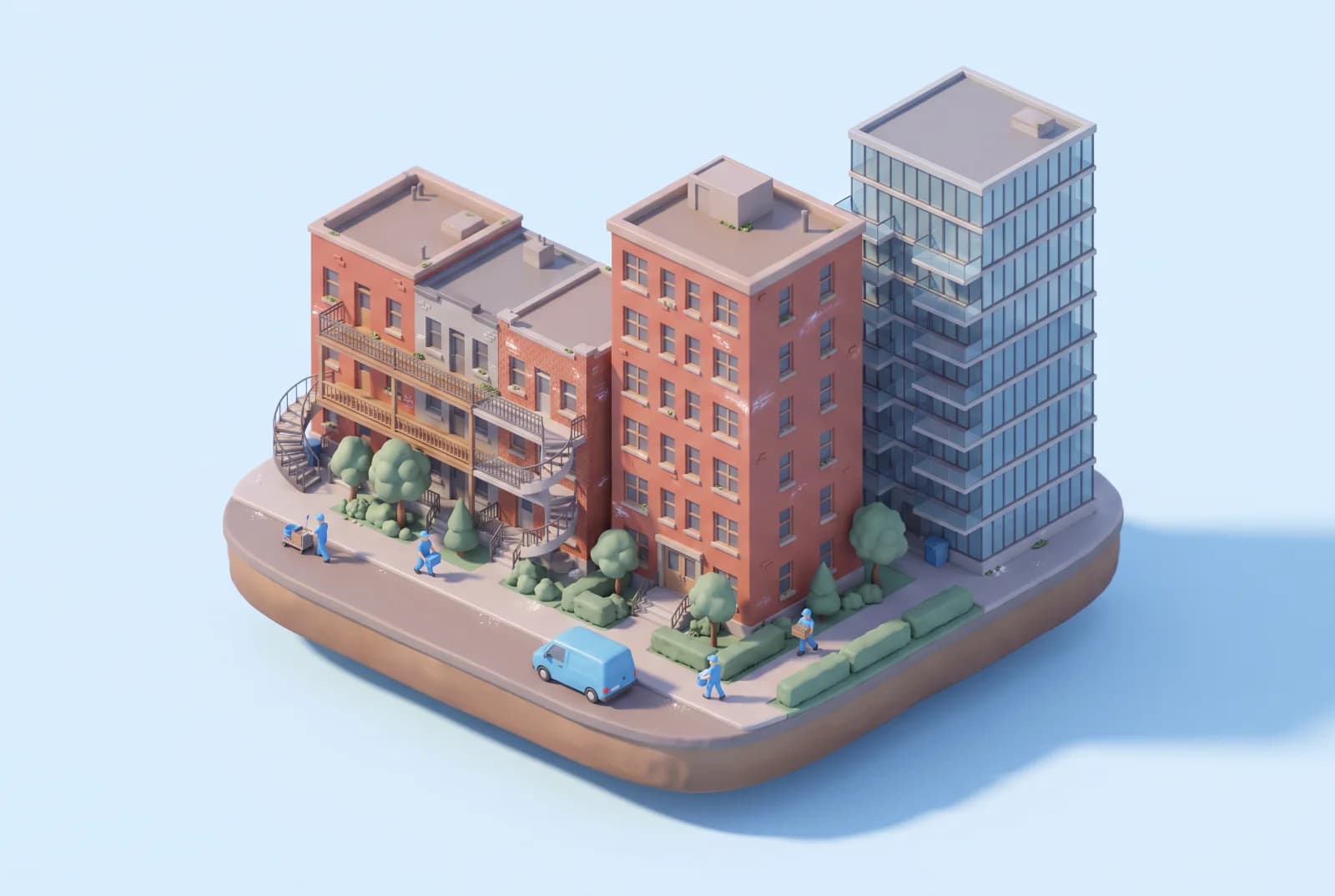 Illustration, carte stylisée des secteurs desservis par Les Services Starnet sur l'île de Montréal.